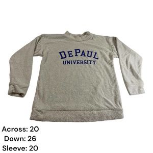 DePaul University College Woolly Threads Made USA Vintage VTG Mens Sweater